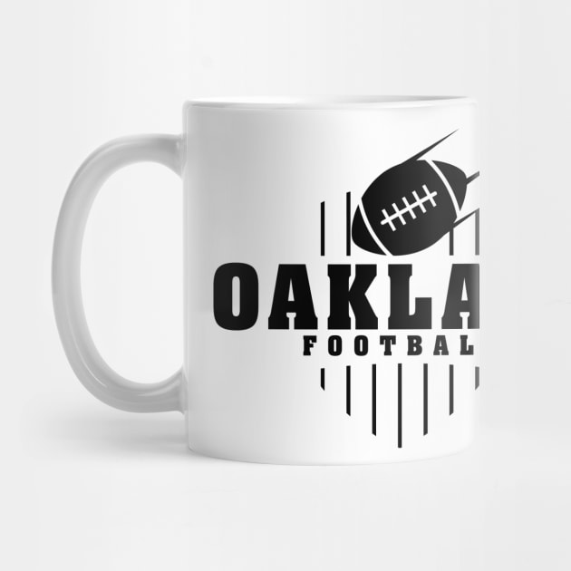 Oakland Football Team Color by Toogoo